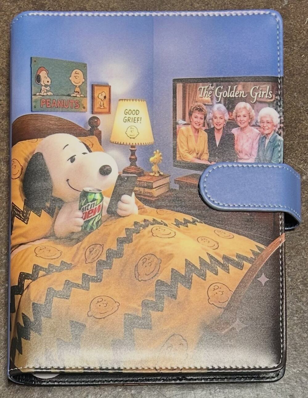 Snoopy Golden Girls size A5 Binder w/ stationery paper